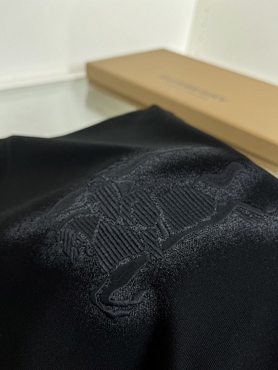 Мужская чёрная футболка Burberry premium   