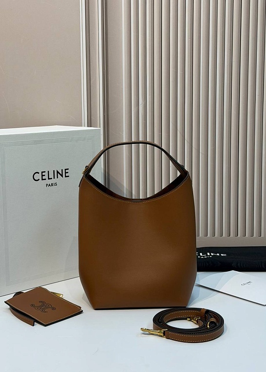 Кожаная сумка Celine Small Hobo premium 18x31x6 см