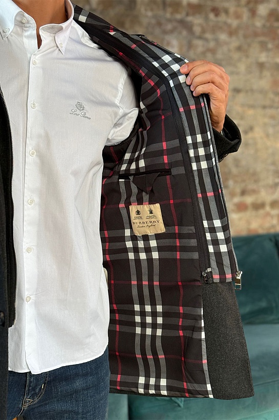 Мужское пальто Burberry London England - Grey