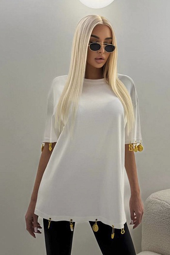 Женская базовая футболка Schiaparelli premium - White   