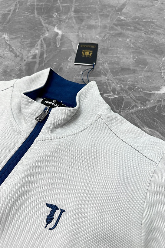 Мужская кофта Trussardi embroidered logo - White