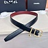 Кожаный ремень Chanel чёрного цвета