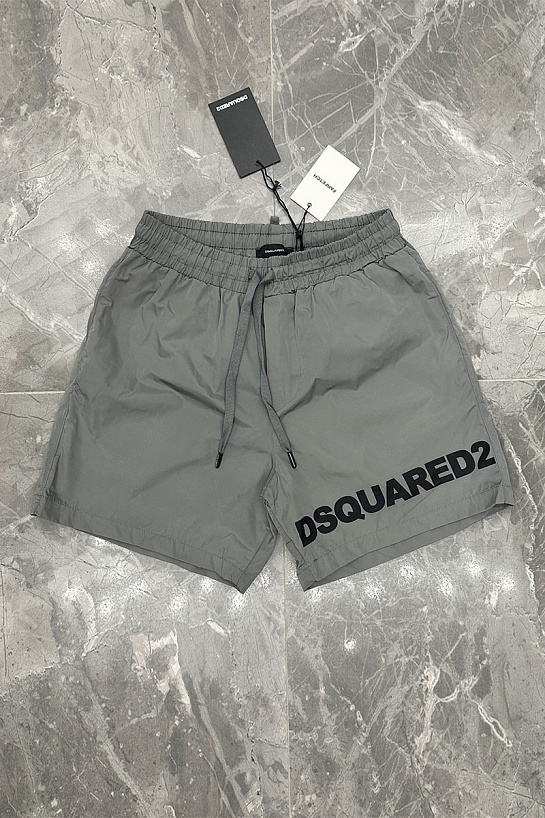 Мужские серые шорты Dsquared2