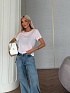 Женская розовая футболка Chanel premium