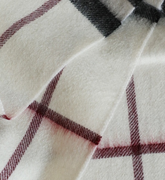 Шарф Burberry Check premium 168x30 см - White