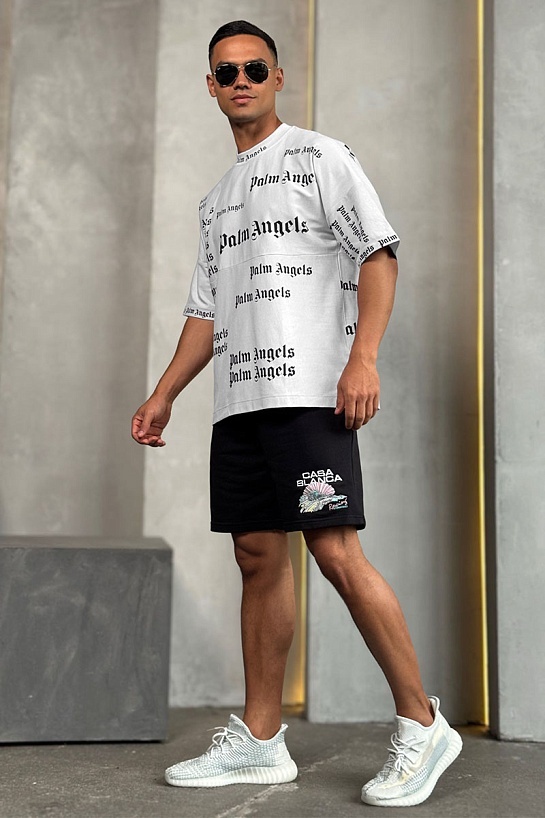 Белая оверсайз футболка Palm Angels Ultra Logo
