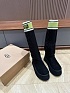 Женские сапоги UGG Classic Sweater Letter - Black