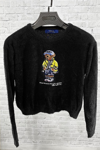 Женский свитер Polo Ralph Lauren "Bear" - Black   