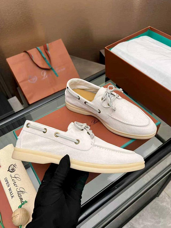 Женские замшевые лоферы Loro Piana premium