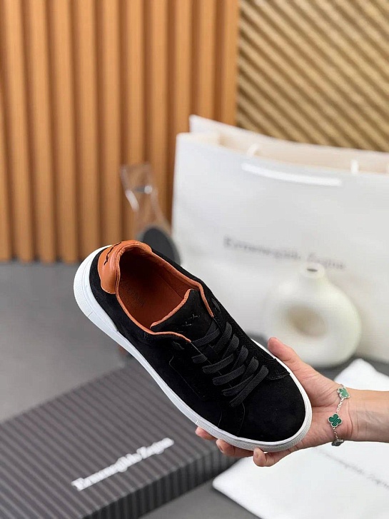 Мужские замшевые кроссовки Ermenegildo Zegna