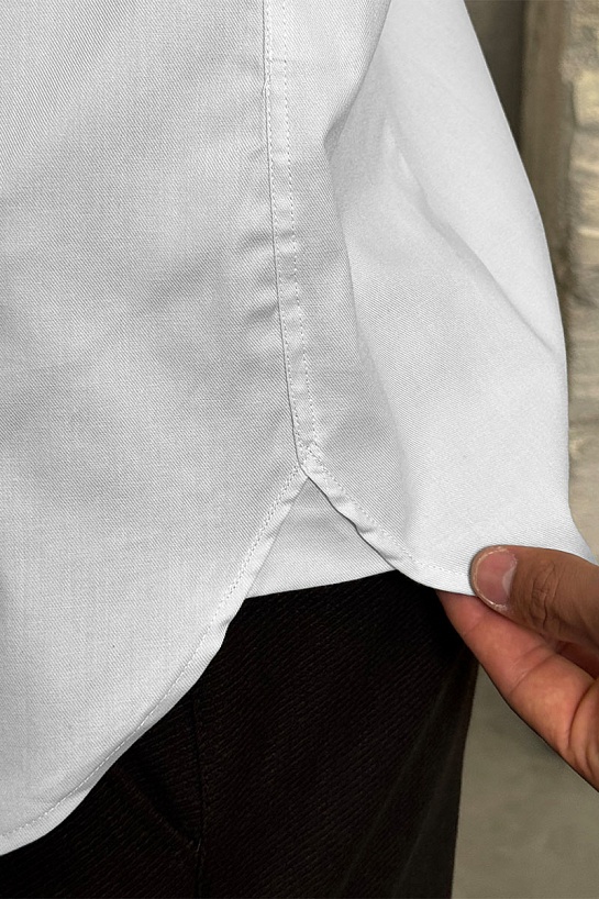 Мужская рубашка Burberry logo-embroidered - White