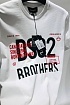 Мужская белая футболка Dsquared2 Brothers