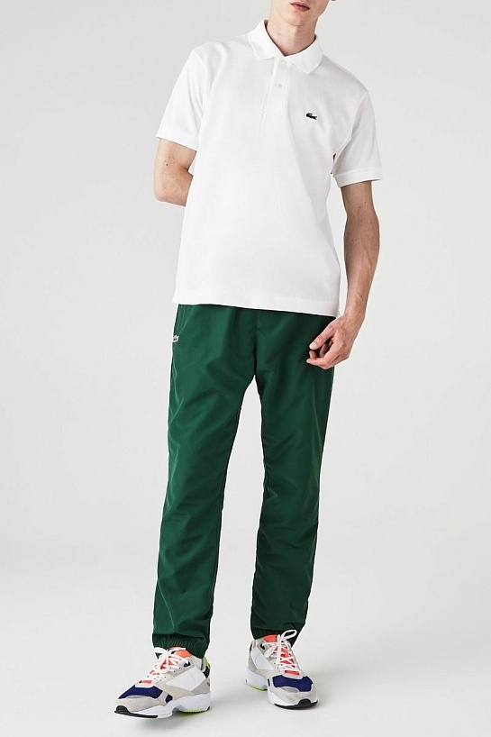 Мужское белое поло Lacoste Classic Fit