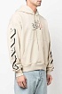 Мужское бежевое худи Off-White Graffiti Arrows Logo