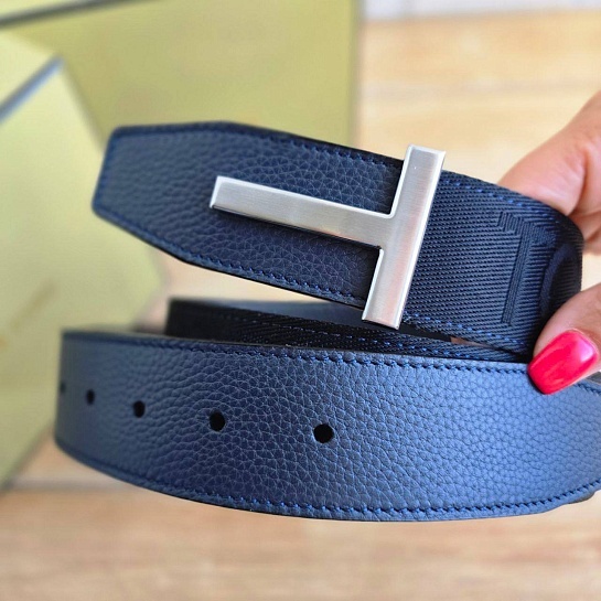 Двусторонний кожаный ремень Tom Ford (длина 105 см)