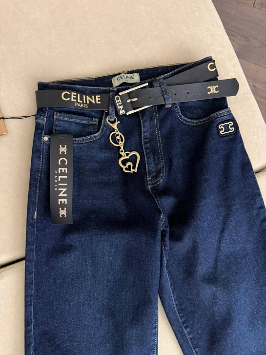 Женские синие джинсы Celine