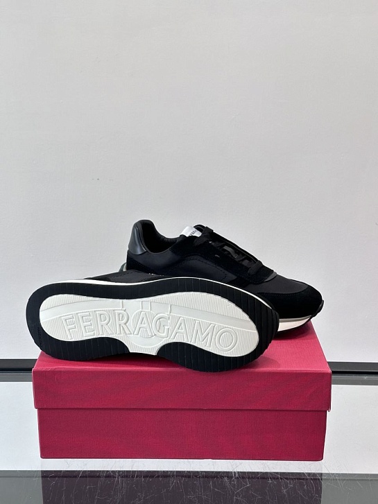 Мужские комбинированные кроссовки Salvatore Ferragamo