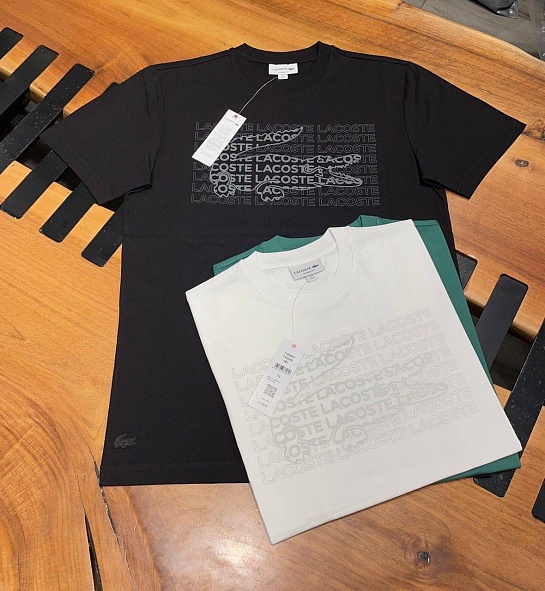 Мужская белая футболка Lacoste
