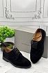 Мужские ботинки Brunello Cucinelli Suede Brogues - Black