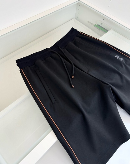 Мужские чёрные шорты Brunello Cucinelli Premium   