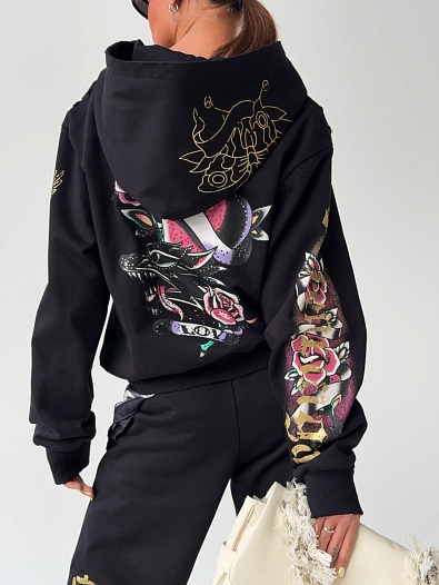 Чёрный женский костюм Balenciaga   
