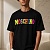 Чёрная оверсайз футболка Moschino colourblocked logo