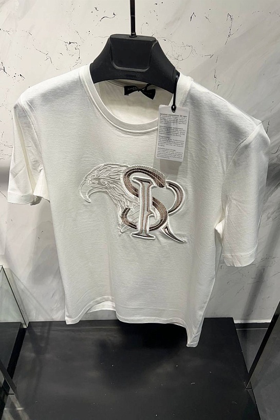 Футболка белого цвета Stefano Ricci Eagle