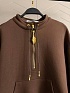 Женский свитшот Schiaparelli Premium zip neck - Brown