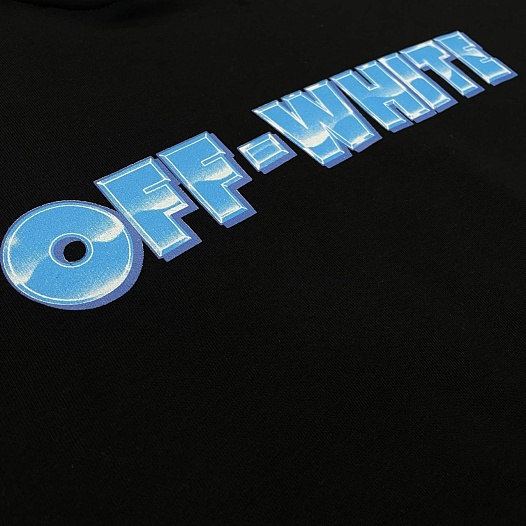 Чёрное худи Off-White Metal Arrow logo-print   