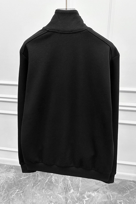 Кофта на молнии Trussardi logo-embroidered - Black