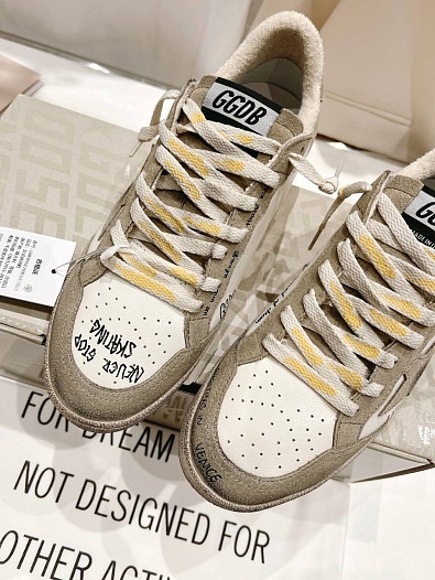 Женские кожаные кроссовки Golden Goose Ball Star premium   