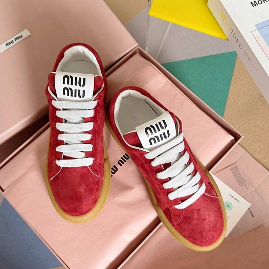 Женские кроссовки MIU MIU Premium - Red   