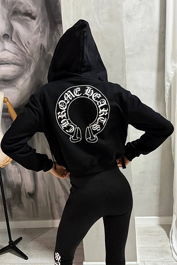 Женская кофта на молнии Chrome Hearts premium   