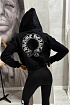 Женская кофта на молнии Chrome Hearts premium