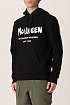 Чёрное худи Alexander McQueen graffiti logo-print