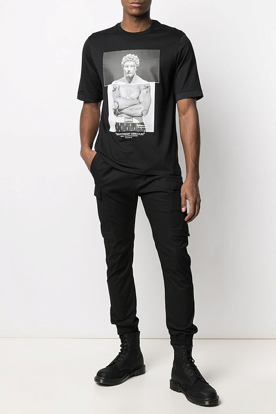 Чёрная мужская футболка Neil Barrett "Heavyweight Hercules"