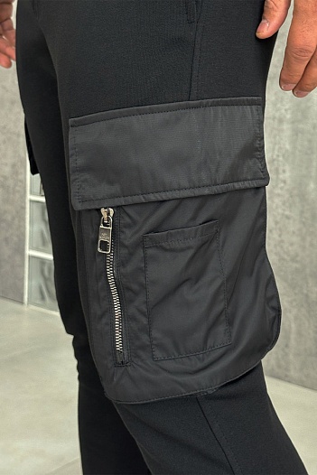 Мужские чёрные джоггеры Neil Barrett   