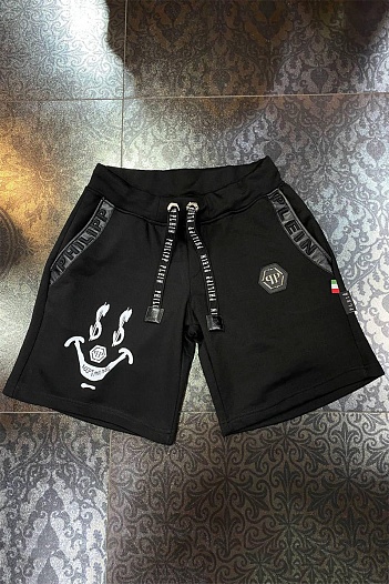 Мужские чёрные шорты Philipp Plein   