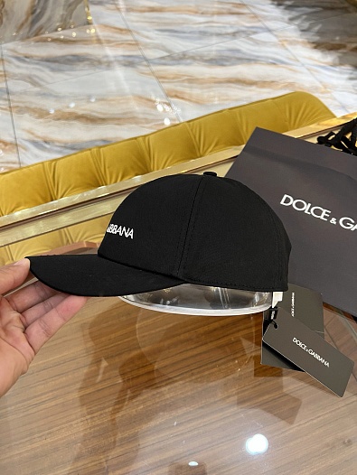 Бейсболка чёрного цвета Dolce & Gabbana logo-embroidered   