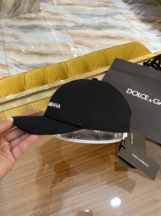 Бейсболка чёрного цвета Dolce & Gabbana logo-embroidered