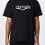 Чёрная футболка Versace Space silver logo-print