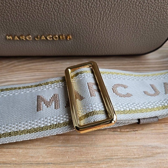 Женская кожаная сумка Marc Jacobs Drifter 25x17 см - Beige