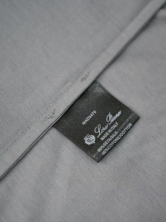 Мужская серая футболка Loro Piana premium