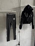Женские черные леггинсы Chrome Hearts premium