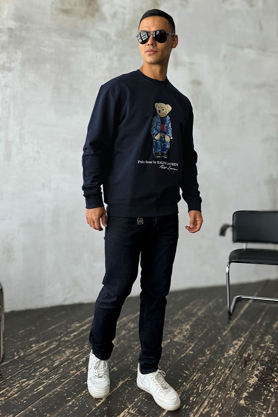 Тёмно-синий свитшот Роlо Ralрh Lаurеn "Bear"