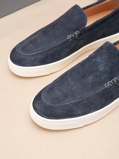 Мужские замшевые лоферы Brunello Cucinelli   