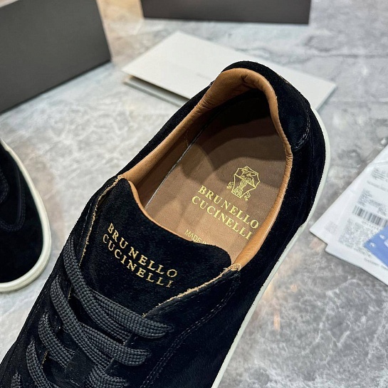 Мужские замшевые кроссовки Brunello Cucinelli