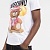 Мужская белая футболка Moschino Teddy Bear print