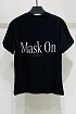 Мужская чёрная футболка Ih Nom Uh Nit "Mask On"