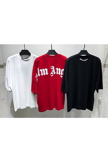 Чёрная оверсайз футболка Palm Angels   